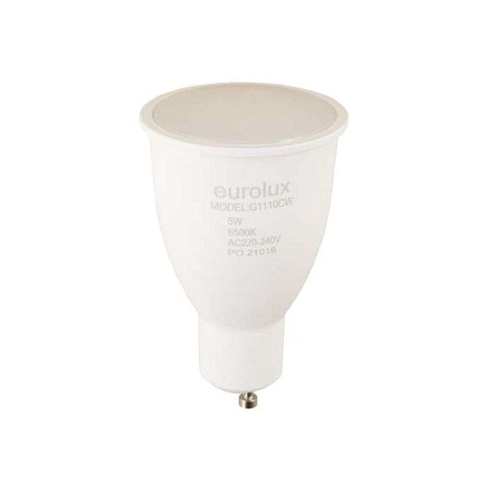 Eurolux 5W Cool White GU10 LED Rechargeable Lamp