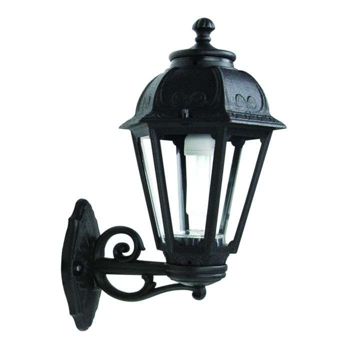 Fumagalli Black Saba Up Facing Lantern Light