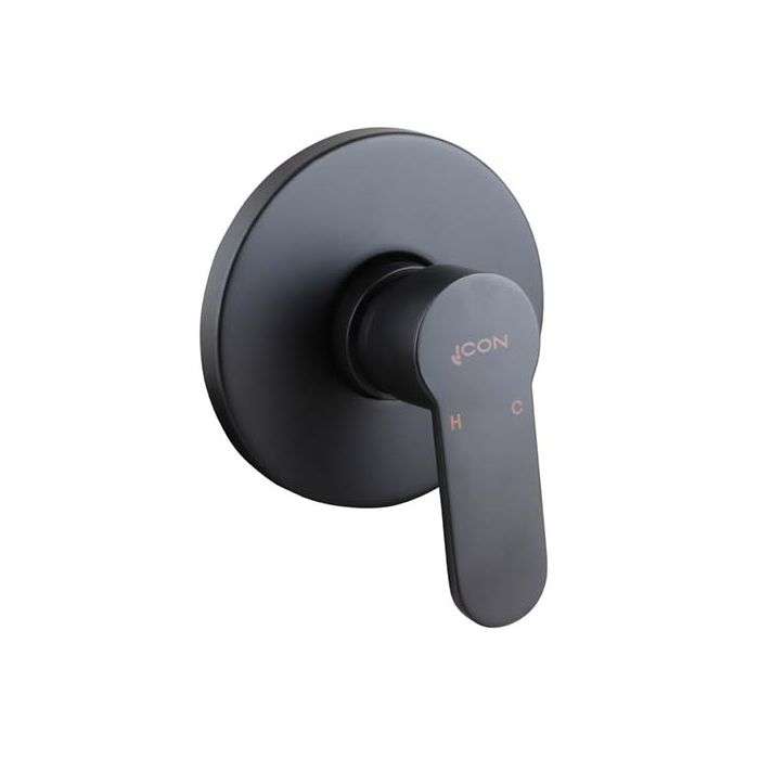 Icon Black Black Aquarius Concealed Mixer