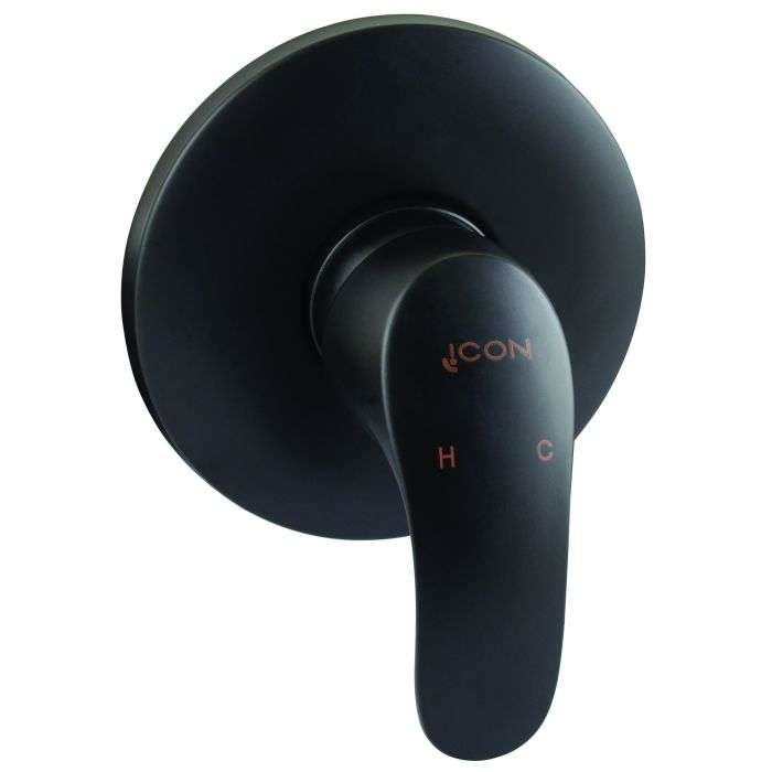 Icon Red Black Pisces II Bath/Shower Mixer