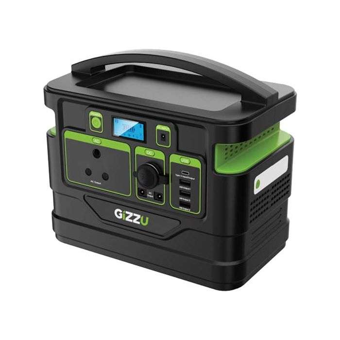 Gizzu Portable Lithium-Ion Power Station 500W/518Wh