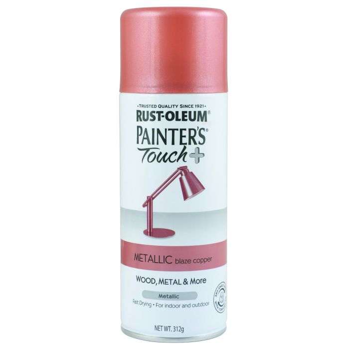 Rust-Oleum Painter's Touch Plus Metallic Spray Paint Blazed Copper 312g