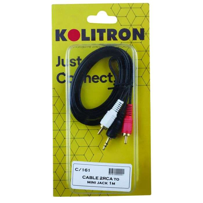 3.5mm To 2RCA Audio Cable 1.2m