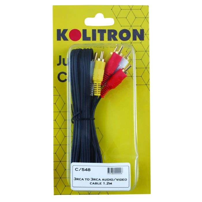 3RCA To 3RCA Audio Cable 1.2m