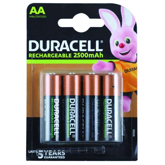 Duracell Rechargeable Ultra AA Batteries - 4 Pack