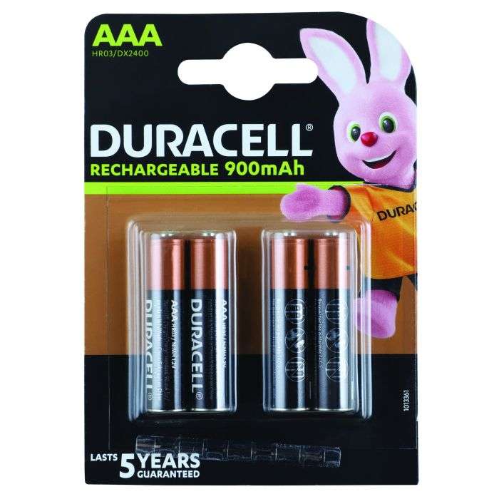 Duracell Rechargeable Ultra AAA Batteries - 4 Pack