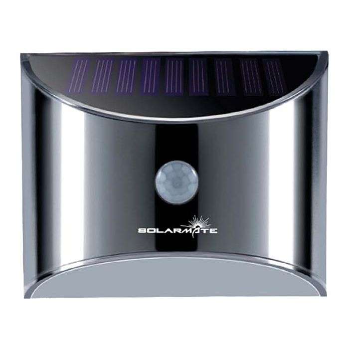 SolarMate Stainless Steel Solar Wall Light With Motion Sensor