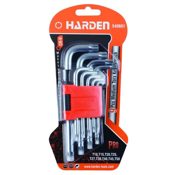Harden 9 Piece Torx Allen Key Set