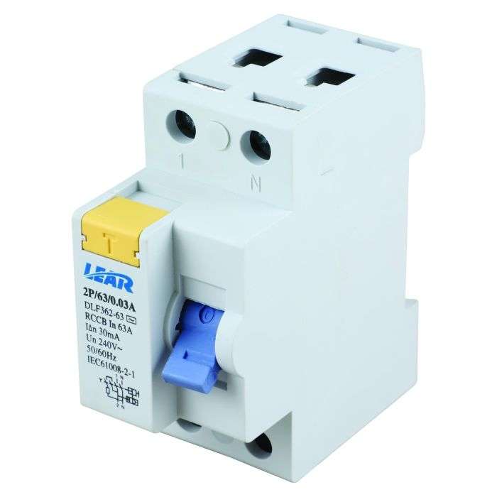 Lear DIN 63A 2-Pole Earth Leakage