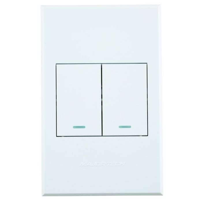 Veti 3 White 2-Lever 1-Way Light Switch 2x4