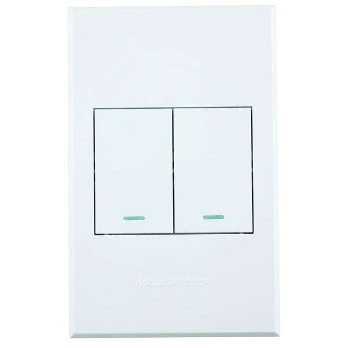 Veti 3 White 2-Lever 2-Way Light Switch 2x4