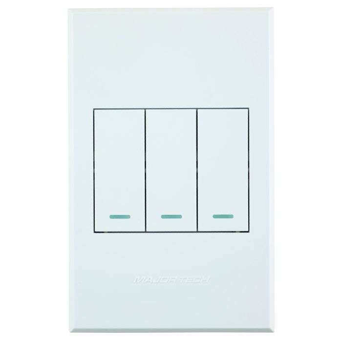 Veti 3 White 3-Lever 1-Way Light Switch 2x4