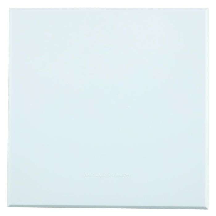 Veti 3 White Blank Cover Plate 4x4
