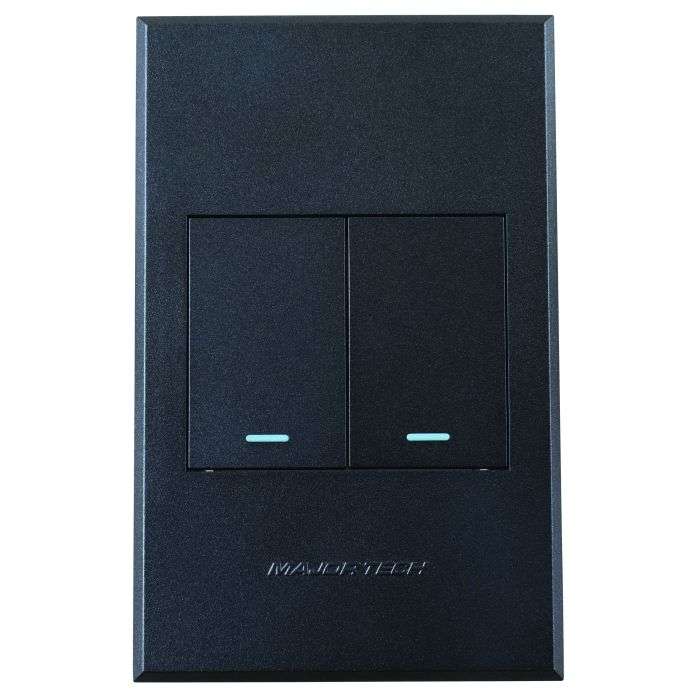 Veti 3 Graphite 2-Lever 1-Way Light Switch 2x4