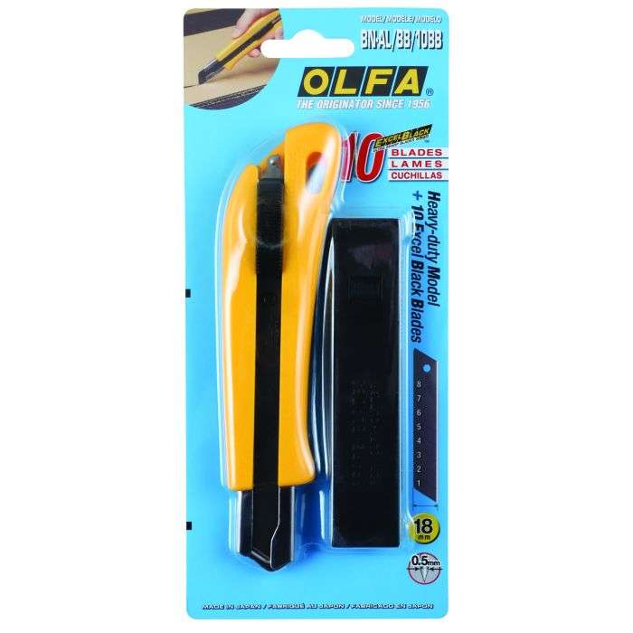 Olfa Heavy Duty Cutter With 10 Excel Blades
