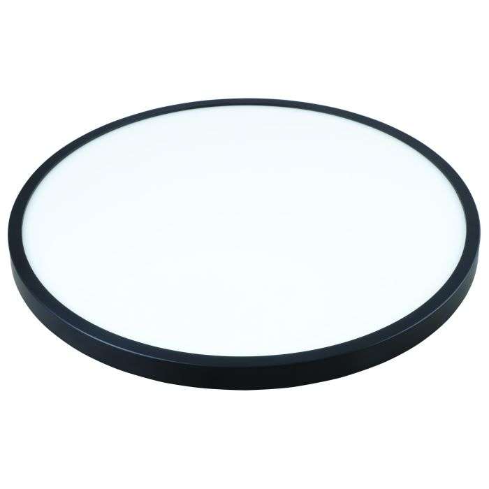 Bright Star Black 38W Cool White Ceiling Light 400mm