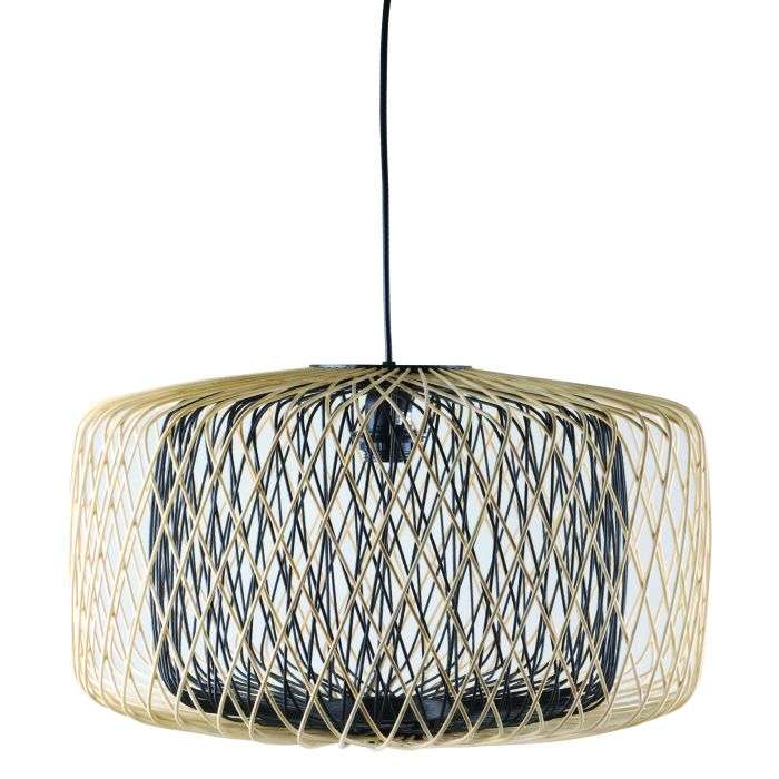Bright Star Natural Bamboo Pendant 490mm