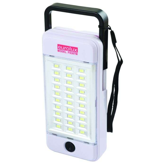 Eurolux White Rechargeable LED Solar Lantern