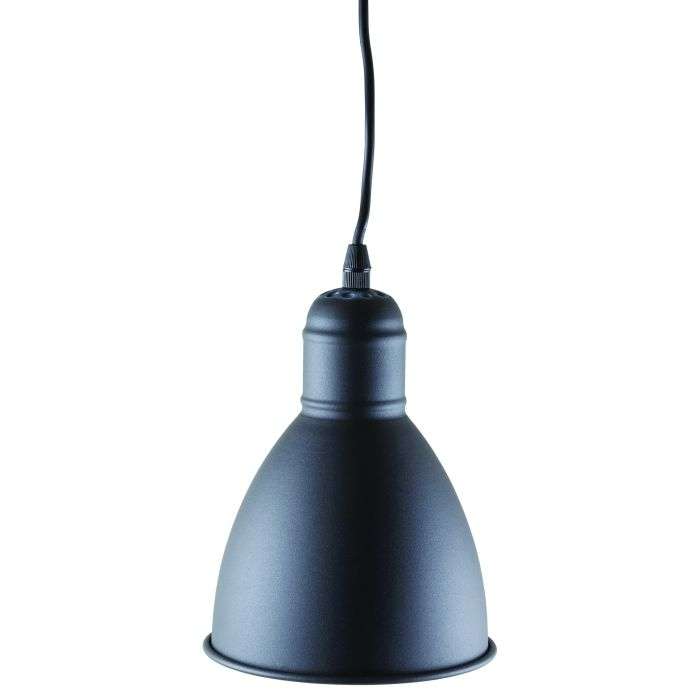 Eurolux Black 1 Light Priddy Pendant 155mm