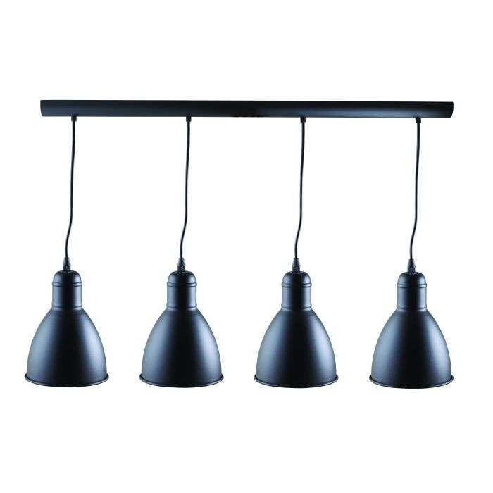 Eurolux Black Priddy 4-Light Pendant 975mm