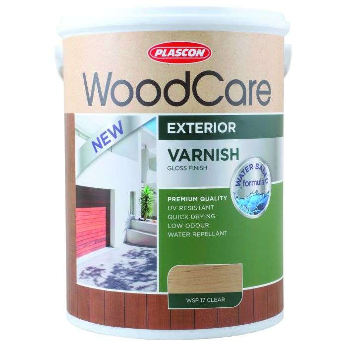 Plascon Woodcare Exterior Varnish Gloss Clear 5L