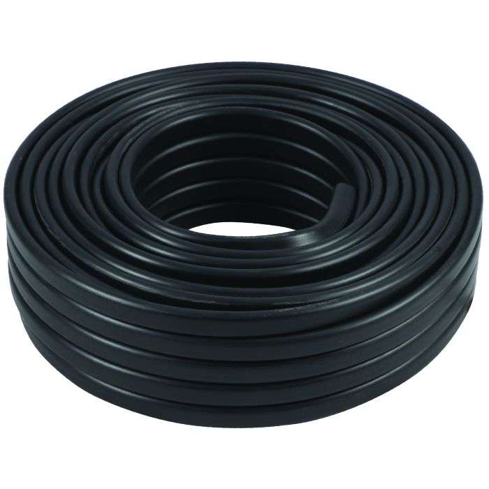 Black Flat Twin & Earth 4mm x 20m