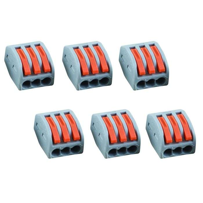 Veti 3 Way PCT Connector Block - 6 Pack