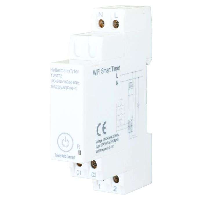 HellermannTyton Smart Wifi Timer Relay 20A