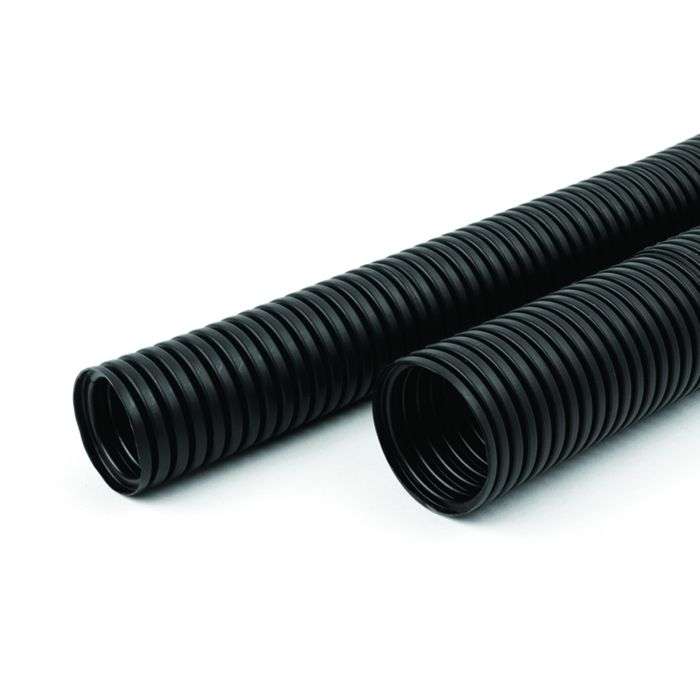 Hellerman Tyton Black Convoluted Tubing 33mm 10m