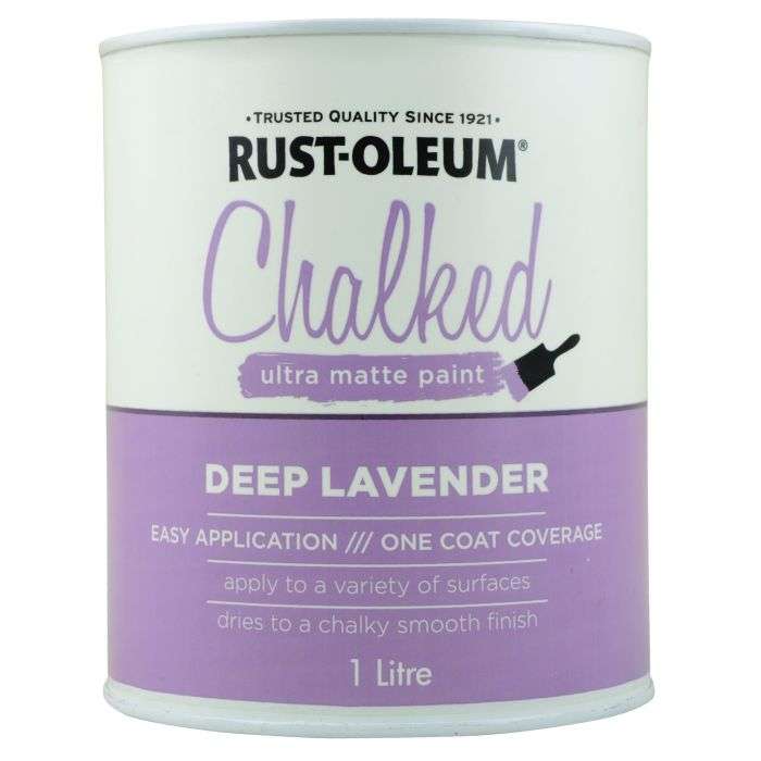 Rust-oleum Chalked Ultra Matte Paint 1L Deep Lavender