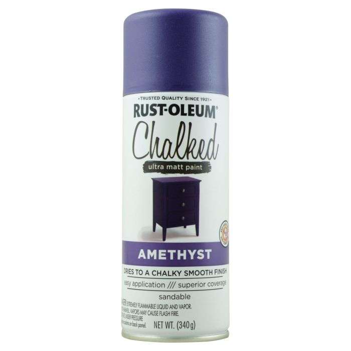 Rust-Oleum Chalked Ultra Matt Spray Paint Amethyst 340g