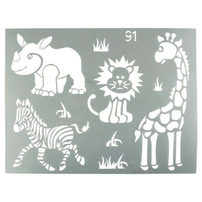 Granny B's Safari Stencil Tile 280 x 215mm