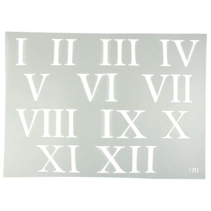 Granny B's A3 Deco Roman Numbers Deco Stencil