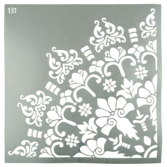 Granny B's Mandala Quarter 2 Stencil 450 x 450mm
