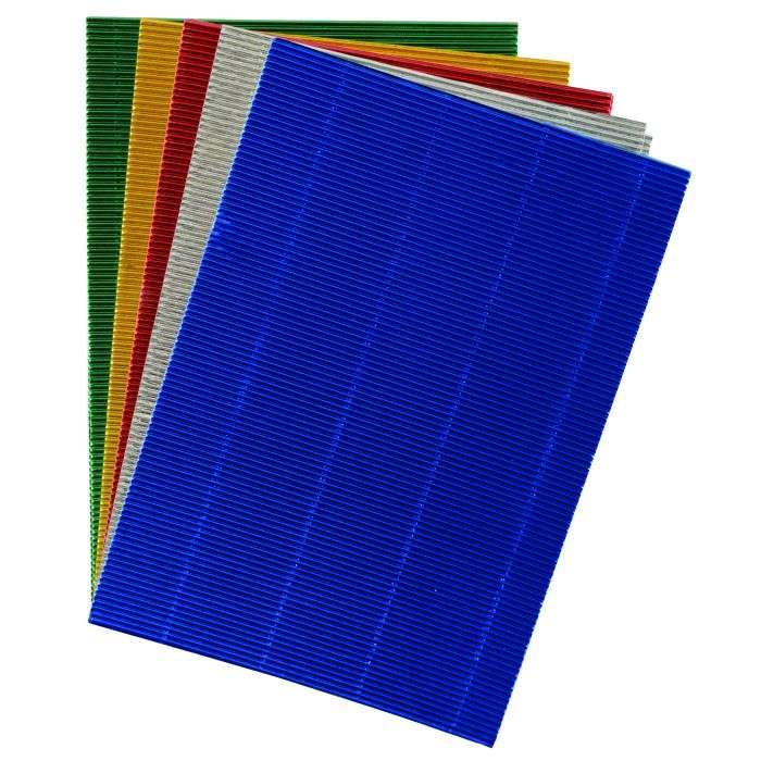 Dala Corrugated Metallic A4 Card 170g - 10 Pack
