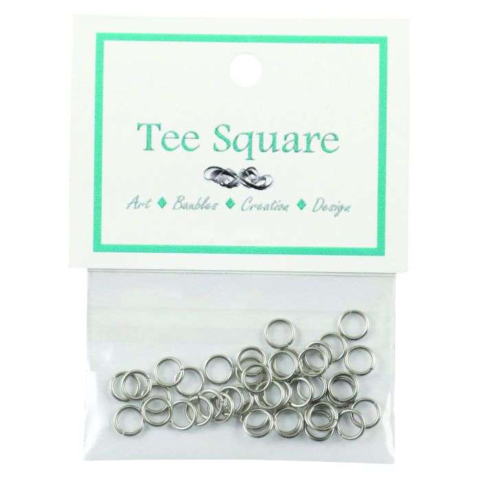 Tee Square Stainless Steel Craft Jumpring Earring 6mm