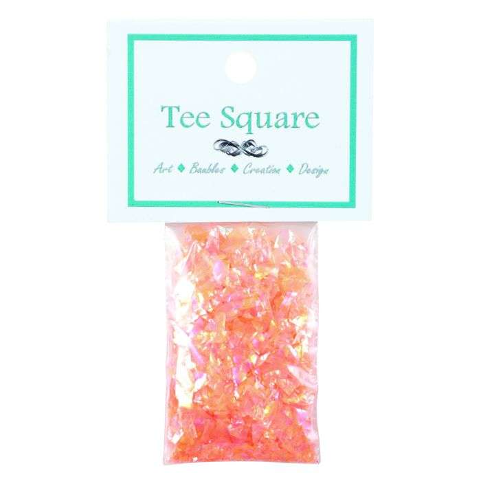 Tee Square Orange Holographic Flakes 5g