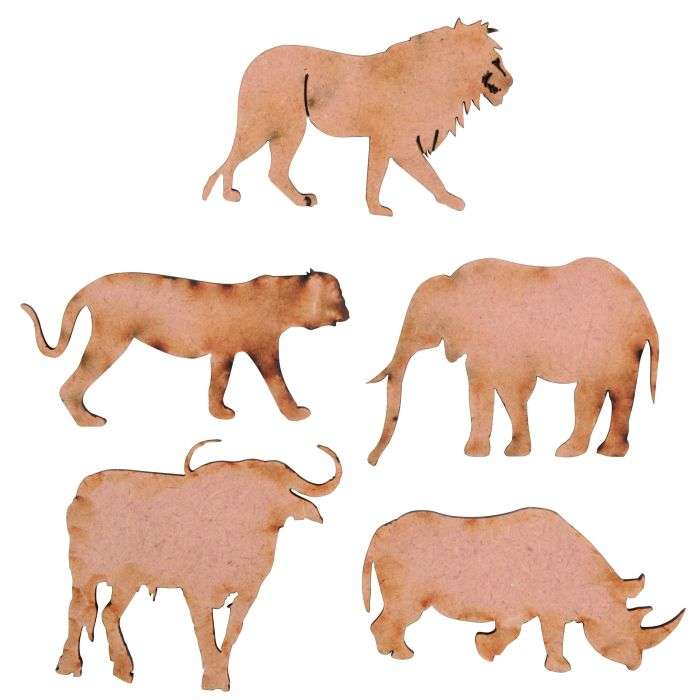 Unlimited Ideas MDF Wood Big 5 Set