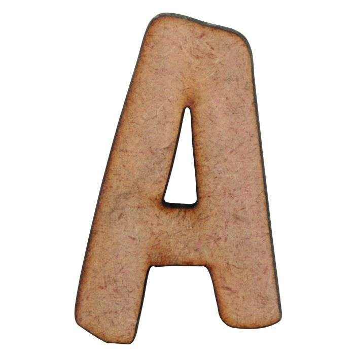Unlimited Ideas MDF Wood Alphabet-A 50mm