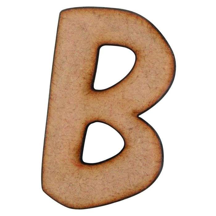 Unlimited Ideas MDF Wood Alphabet-B 50mm