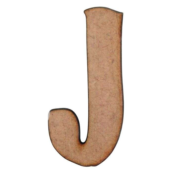 Unlimited Ideas MDF Wood Alphabet-J 50mm