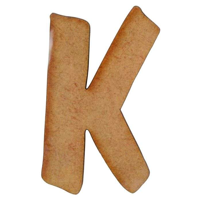 Unlimited Ideas MDF Wood Alphabet-K 50mm