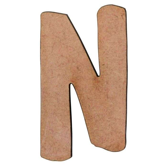 MDF Craft Alphabet N 50mm