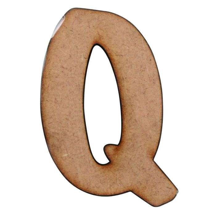 Unlimited Ideas MDF Wood Alphabet-Q 50mm
