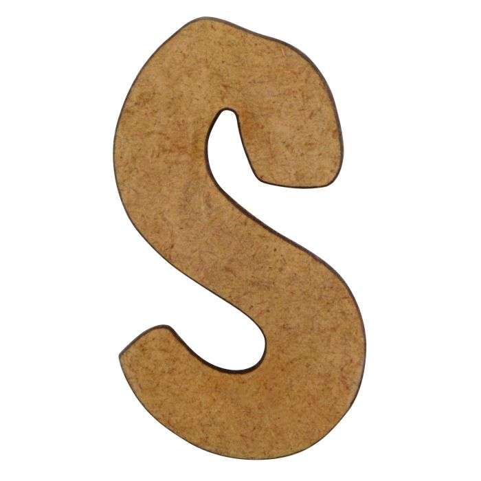 Unlimited Ideas MDF Wood Alphabet-S 50mm