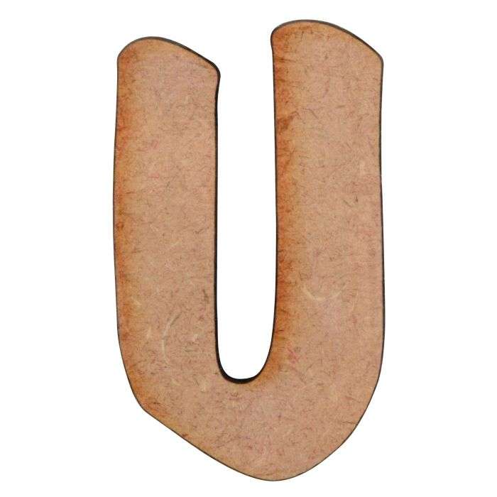 Unlimited Ideas MDF Wood Alphabet-U 50mm