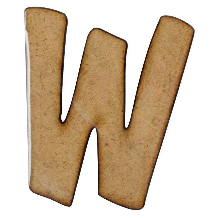 MDF Craft Alphabet W 50mm