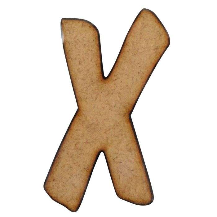 Unlimited Ideas MDF Wood Alphabet-X 50mm