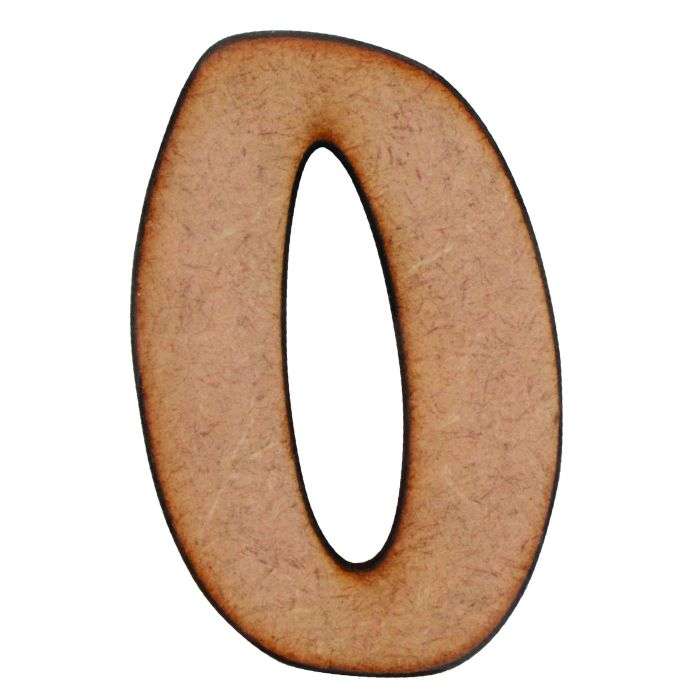 MDF Craft Alphabet 0 50mm