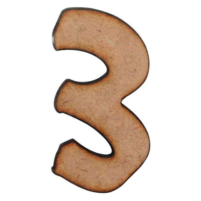 MDF Craft Alphabet 3 50mm